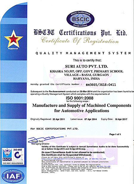 certification 